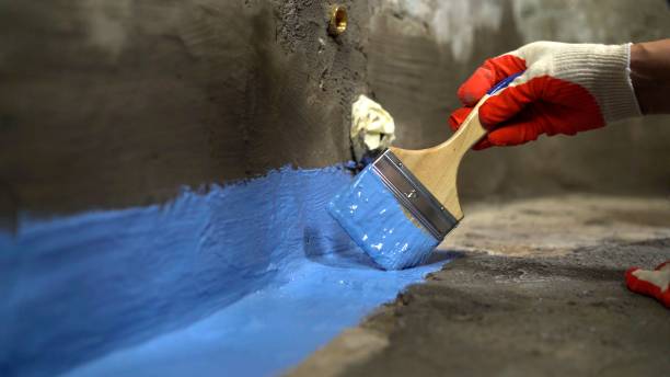 Commercial Waterproofing project at a Bryan, OH business property by SJ Waterproofing Pros